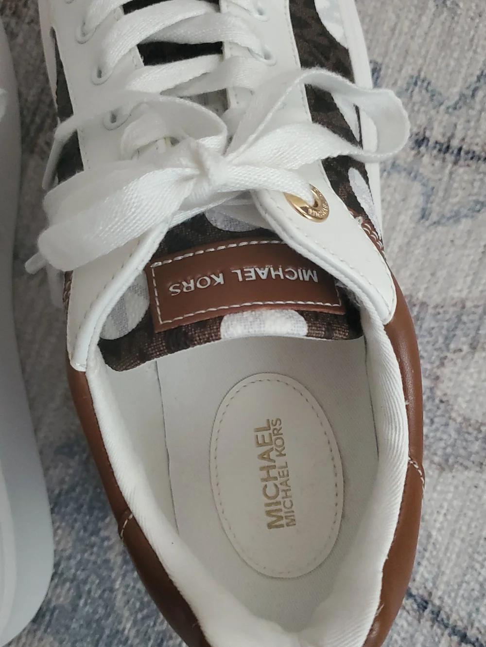 NWOT Michael Kors Romey Platform Sneakers Polka Dot Shoes Sz9.5